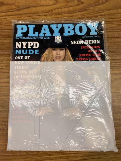 Playboy Magazin August Nypd Nude Neon Deion Modelle Von