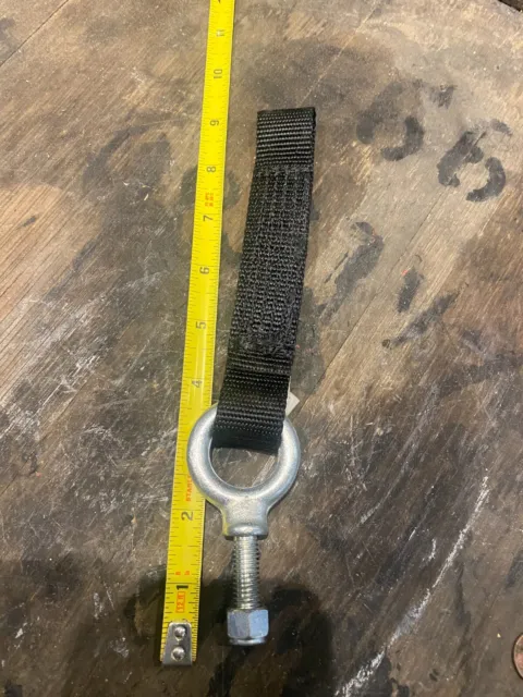 3/8 eye bolt with 6 inch strap and locking nut