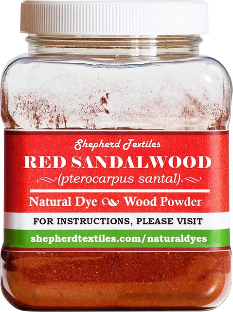 Tinte natural de sándalo rojo textiles de pastor, 4 oz.