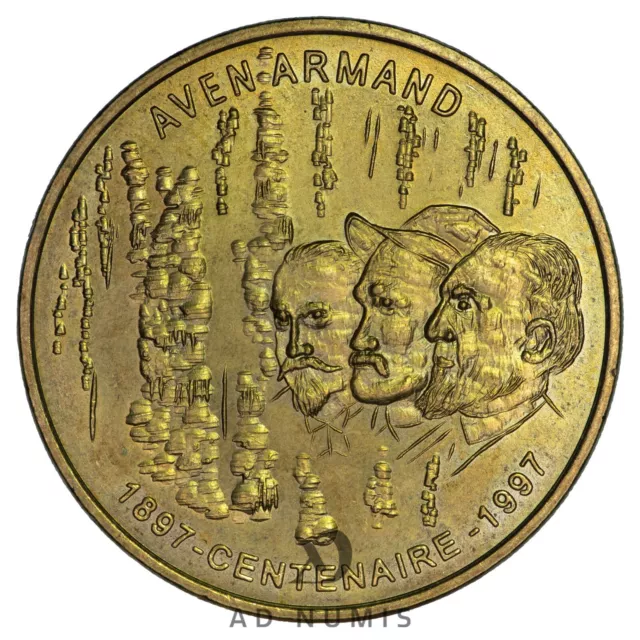 France Médaille touristique MDP 1997 Grotte de l'Aven Armand Monnaie de Paris