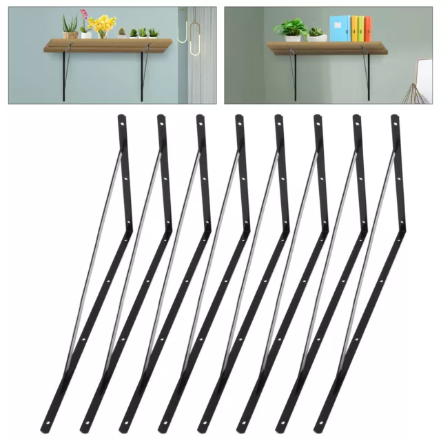 Heavy Duty Bracket Shelf Bracket Black 20x11.8" Worktop & Counter Shelf Support