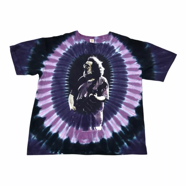 1995 Vintage JERRY GARCIA Tie Dye T Shirt XL | Grateful Dead Not Fade Away