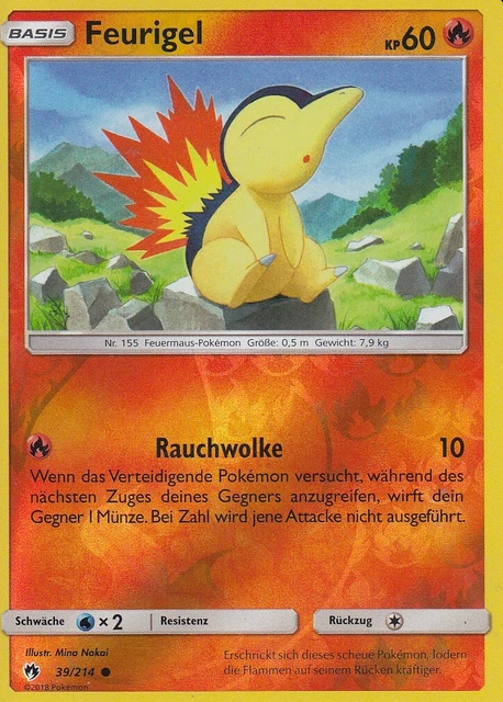 Pokemon 39/214 Feuerigel  - Reverse Holo - Deutsch