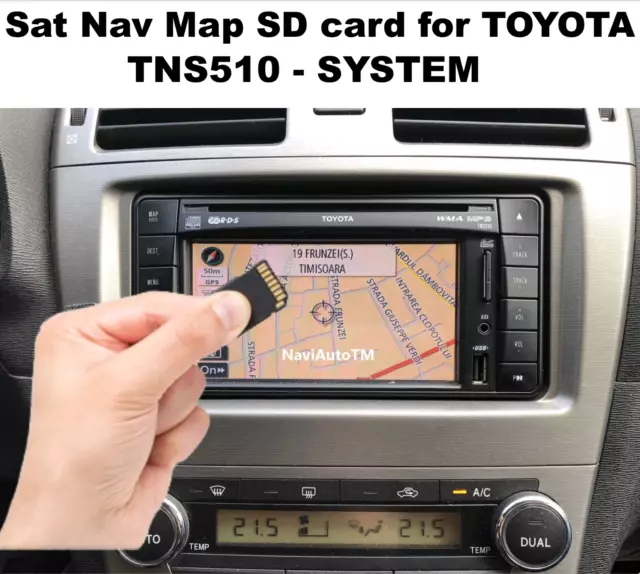 Toyota Sat Nav Map SD card for TNS510 UK & EU 2021 - 99538-02482, PZ445-SD333-0V