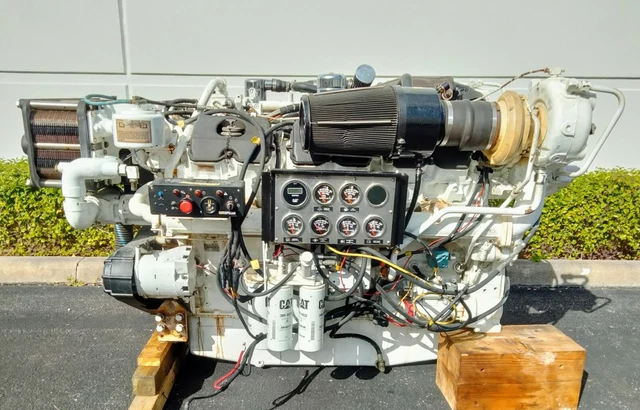 Caterpillar CAT 3412E, 9KS Twin Turbocharged Marine Diesel Engine,1400HP