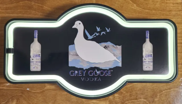 grey goose vodka promotional Led sign Illuminated led  17 " X 10" man cave sign.