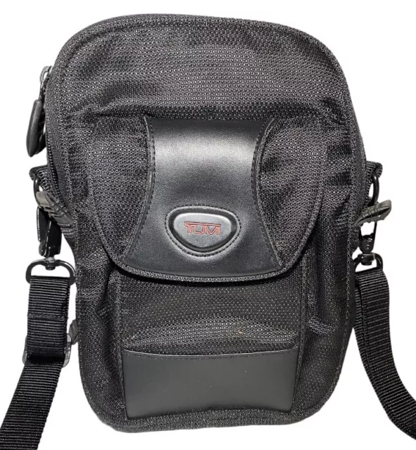 TUMI T2 Charlton Organizer Crossbody Bag Black Shoulder Bag Wallet Unisex
