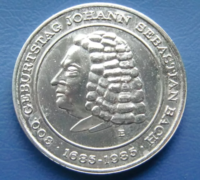 DDR Medaille 32mm 300. Geburtstag Johann Sebastian Bach 1985