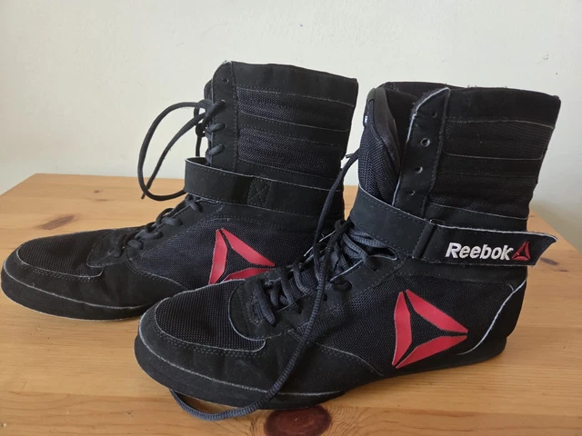 REEBOK BOXING BOOTS Red Silver Size 10.5 Mens £12.50  display picture 3