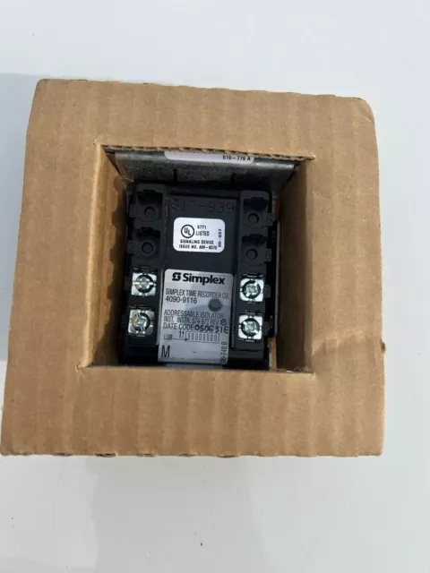 New Simplex Addressable IDNET 2 Isolator 4090-9116 0617994