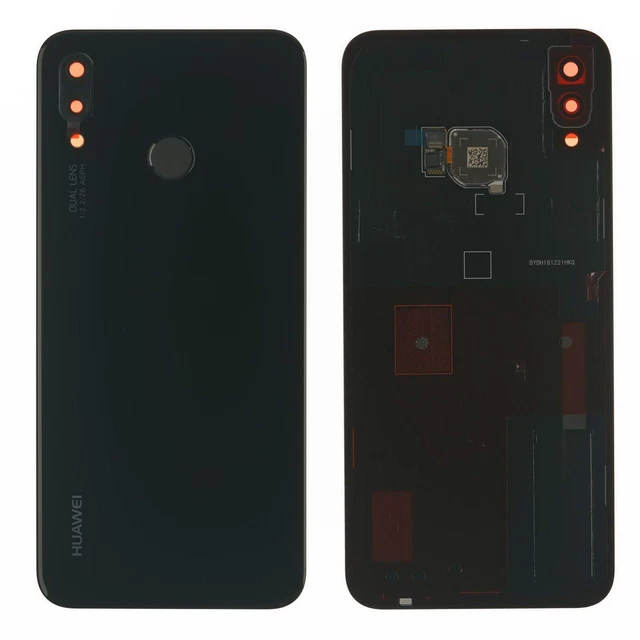 Huawei P20 Lite Coque Arrière Boîtier Empreinte Digitale Caméra Lentille Noir