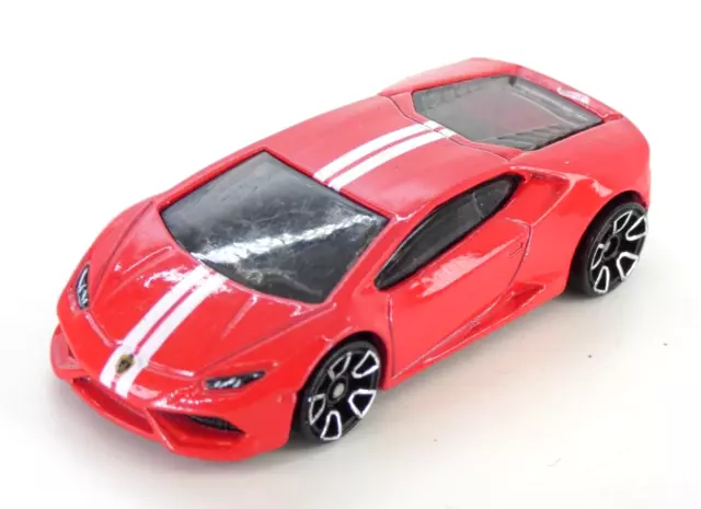 Hot Wheels Lamborghini Huracan LP 610-4 Spielzeug Sportwagen rot Modell Druckguss Mattel