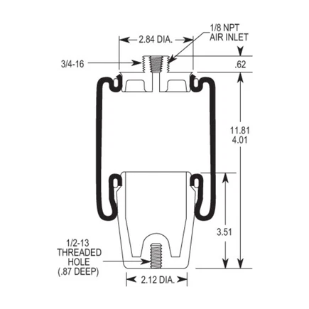 Firestone W023587041 Air Spring