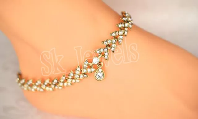 8.26Ct Natural Round Diamond 14K Solid Yellow Gold Wedding Anniversary Anklet