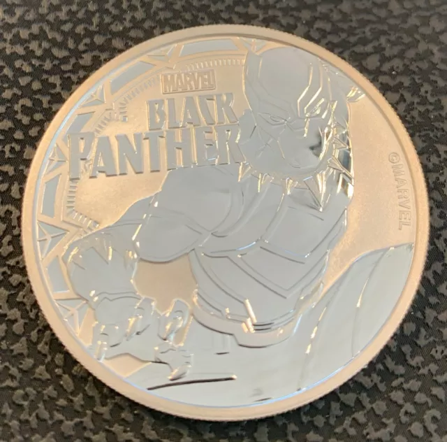 1 oz / once Silver / Argent / Marvel Black panther Tuvalu / 2018