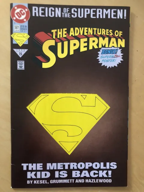 1993 DC COMICS: THE ADVENTURES OF SUPERMAN #501 Comic Book