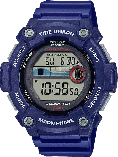 CASIO WS-1300H-2AV, TIDE Graph/Moon Phase Resin Watch, 3 Alarms,10 Year  Battery $25.50 - PicClick