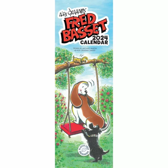 FRED BASSET SLIM Calendar 2025 Humour Month To View £8.58 PicClick UK
