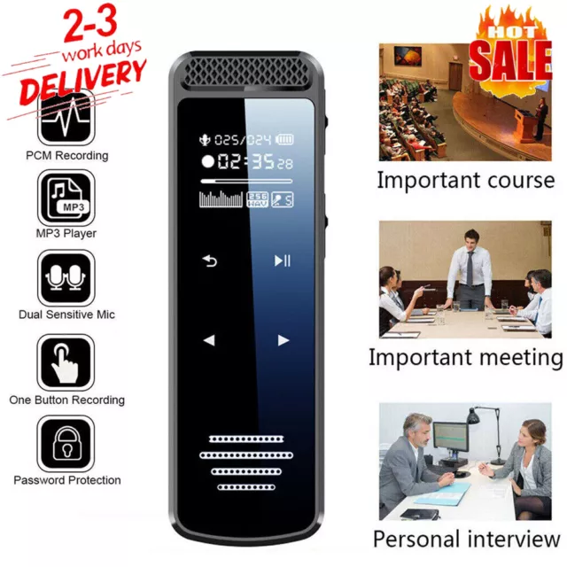 Portable Digital Voice Activated Dictaphone Audio Sound Recorder MP3 Player HOT