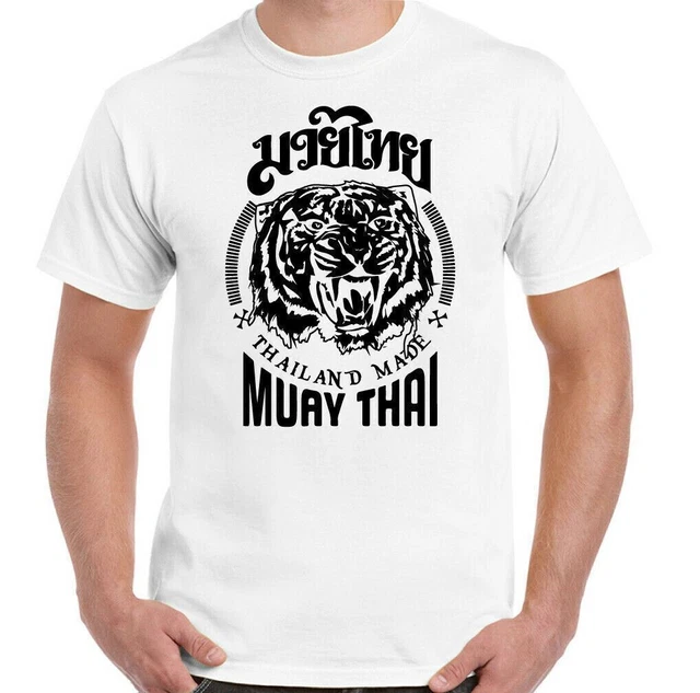 Muay Tailandese T-Shirt, Uomo Mma UFC Arti Marziali Palestra Top Tigre Guanto 12