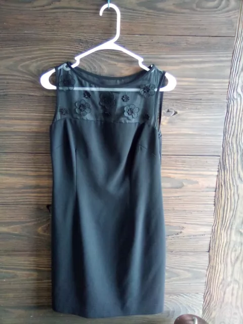 Laundry by Shelli Segal Sz 10 black Daisy Dress