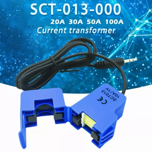 SCT013 Clip sensore di corrente CA non intrusive 20/30/50/100A alta qualità