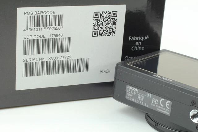 [MINT in Box] RICOH GR II 16.2MP Digital Compact Camera Black From JAPAN 11