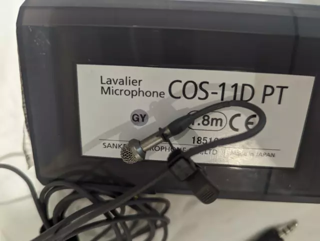 Sanken COS-11D PT Lavalier Microphone, black, wired for Sennheiser 3.5mm, new