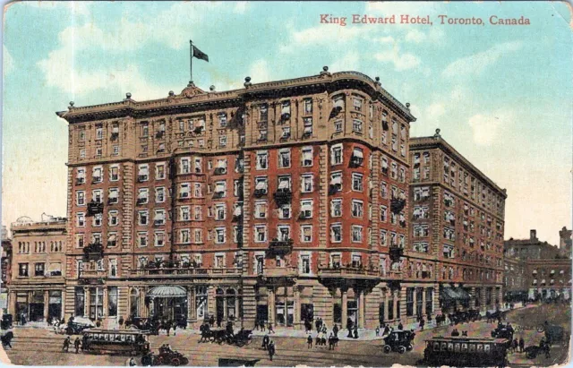 Postcard L King Edward Hotel Toronto Canada MTTTT  P Building Sky Cloud AA03280