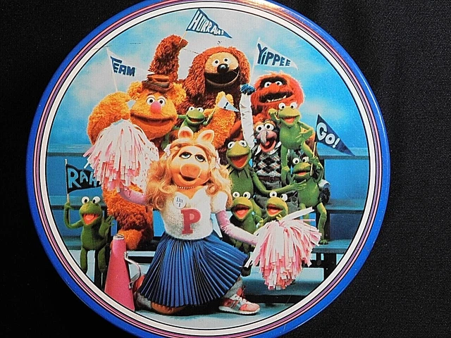 Vtg The Tin Box Company Muppets 1989 Miss Piggy Cheerleader Animal Kermit Frog