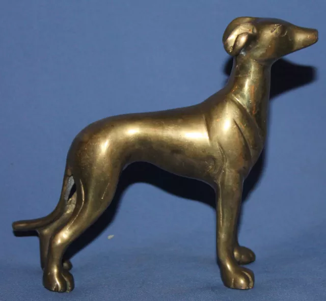 Vintage Hand Made Brass Dog Figurine