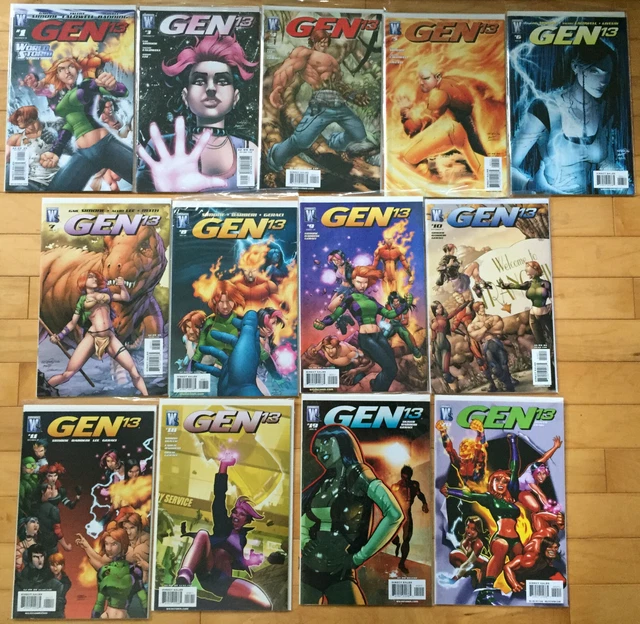 Gen 13 Lot 1 2 3 4 5 6 7 8 9 10 11 18 19 20 Wildstorm 2006-07 Gail Simone