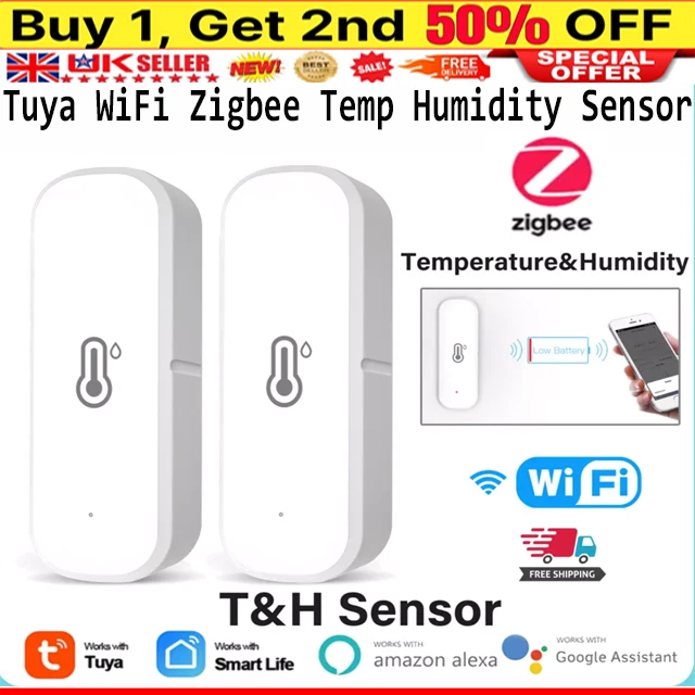 TUYA WIFI TEMPERATURE Humidity Sensor Thermometer Hygrometer Smart Home ...