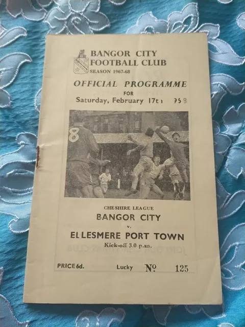 Bangor City vs Ellesmere Port Town 67/8 Cheshire League