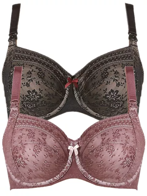 Lot de 2 Soutien-gorge d'allaitement à armature grande taille 5053 Anita