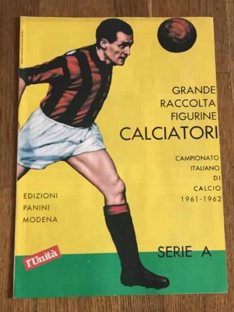 Album figurine Panini CALCIATORI 1961 62 KOMPLETT wm sticker card printed ITALIA