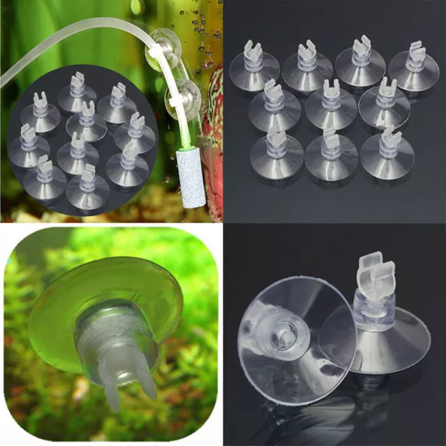 20 pcs Aquarium Fish Tank Suction Cup Sucker Holders for Air Line Tube
