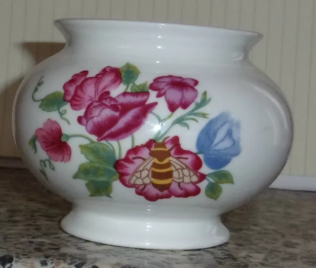 elizabethan hand decorated floral small plant bowl