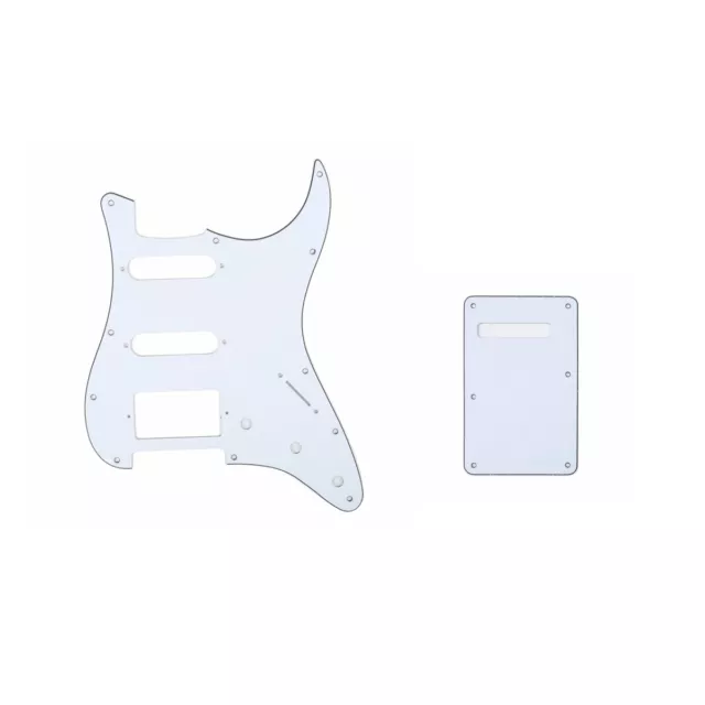 Musiclily HSS Pickguard & Back Plate Set For Fender Standard Strat Modern Guitar