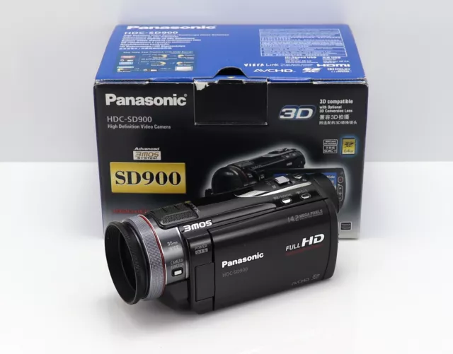 Panasonic Hdc-Sd900 Camcorder Boxed Card Hd Digital High Definition Video Camera