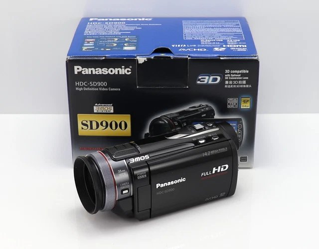 Panasonic Hdc-Sd900 Camcorder Boxed Card Hd Digital High Definition Video Camera Panasonic Hdc-Sd900 Camcorder Boxed Card Hd Digital High Definition Video Camera