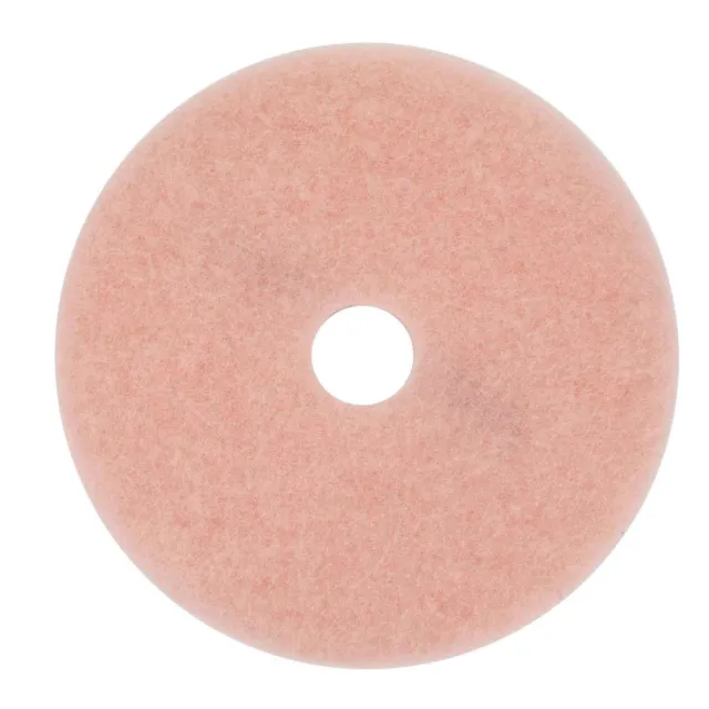 3M 3600 Eraser Burnish Pads, 17" Diameter, Pink, Box Of 5