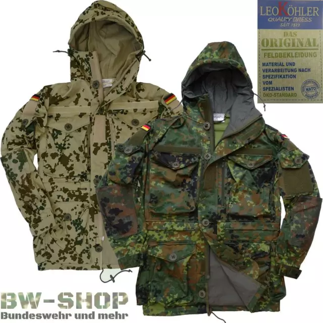 Original Bundeswehr Einsatzjacke Leo Köhler Ksk Smock Bw Parka Flecktarn / Trope