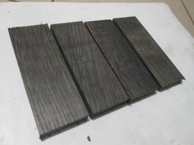 4pcs lot Bog Oak morta wood Woodturning/ (50*12*135mm) 1000-5800 Years Old