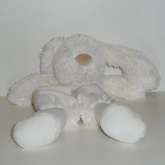 Doudou Lapin Bouchara - Blanc