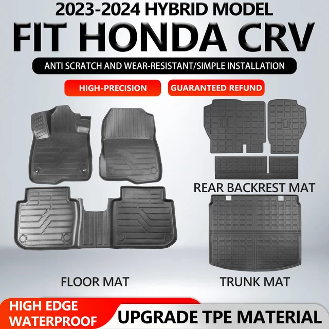 FOR 20232024 HONDA CRV Cargo Liners AntiSlip Trunk Mat Floor Mats