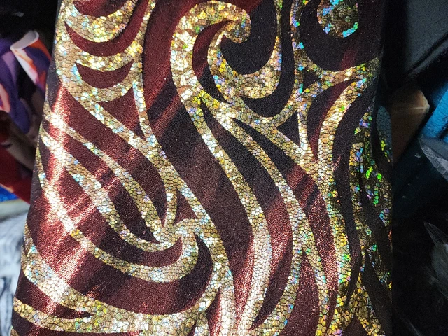 Metatron Psychedelic Hologram Design 2 Way Stretch Spandex - Sold By Yard