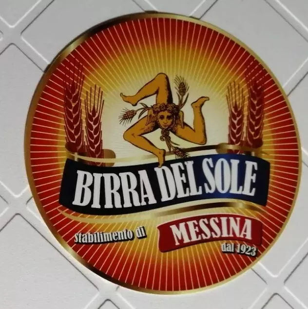 Adesivo, Birra Del Sole, Messina