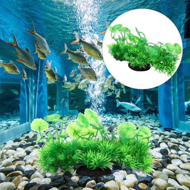 2 PCS Kunststoff Wasser Pflanzen Betta Tank Dekorationen