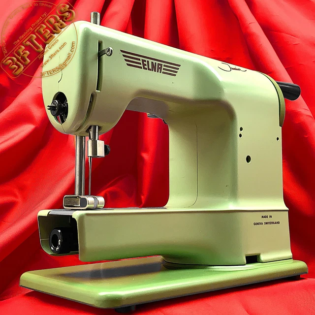 VTG ELNA JUNIOR Child Toy Sewing Machine Swiss Made Restored by 3FTERS